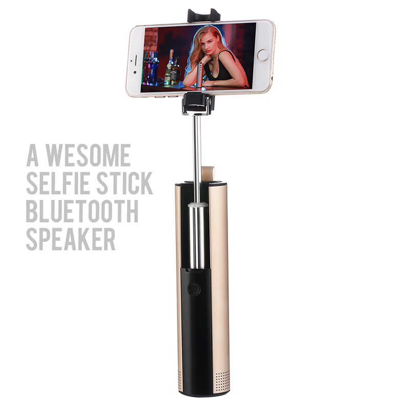 S621 trådløs højttaler Selfie Stick Let at bære